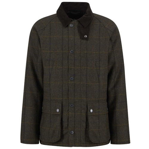 Brown Barbour Mens Bedale Check Wool Jacket