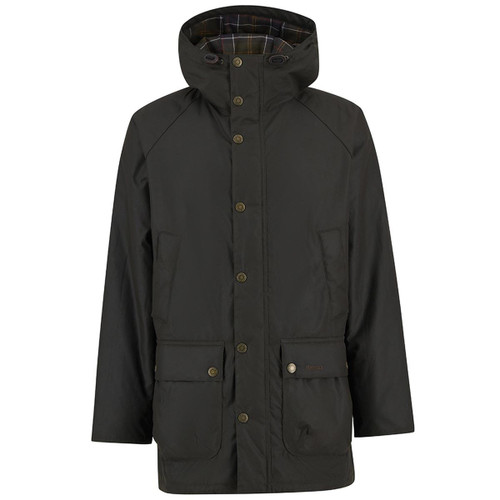 Olive Barbour Mens Bedale Wax Parka
