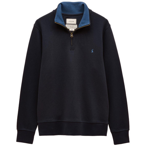 Navy Joules Mens Alistair Zip Neck Sweatshirt