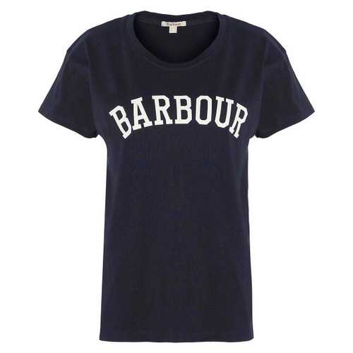 Navy/White Barbour Womens Northumberland Classic T-Shirt