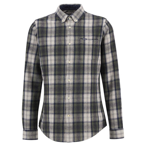 Navy Barbour Mens Sillwith Tailored Check Shirt