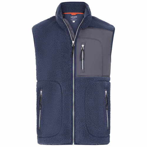 Marine Lazy Jacks Mens LJ852 Sherpa Fleece Gilet