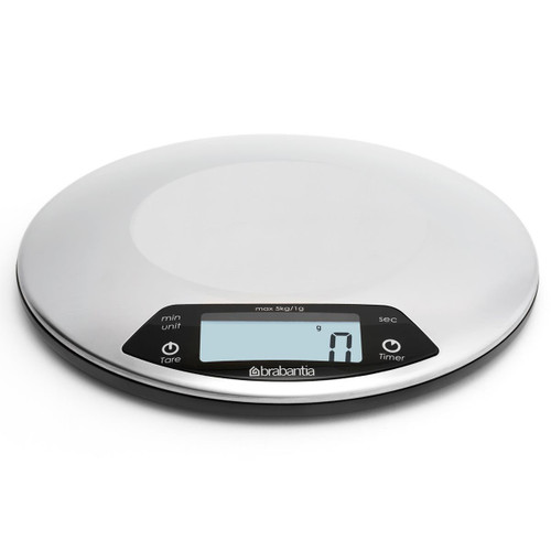 Brabantia Profile Digital Kitchen Scales With Timer