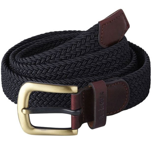 Navy Barbour Stretch Webbing Belt