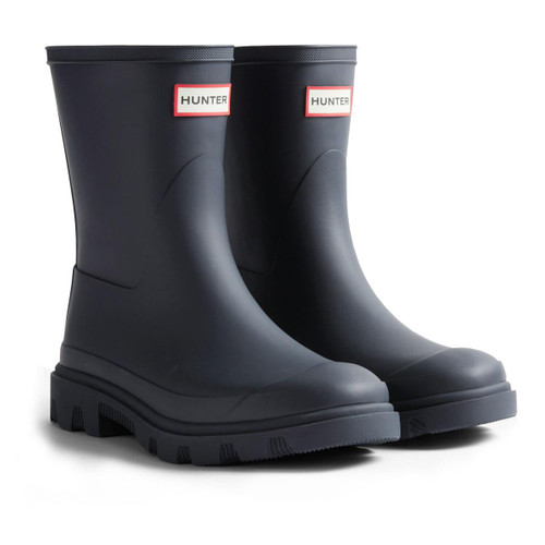 Hunter Navy Hunter Downpour Short Boots