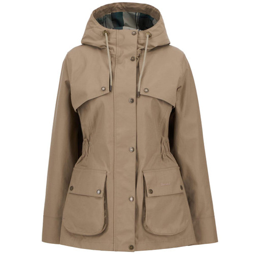 Military Brown/Ancient Tartan Barbour Womens Dallas Waterproof Jacket