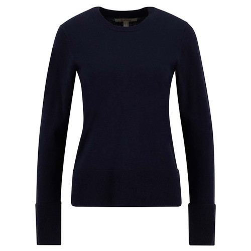 Navy Barbour Womens Carlby Knitted Jumper