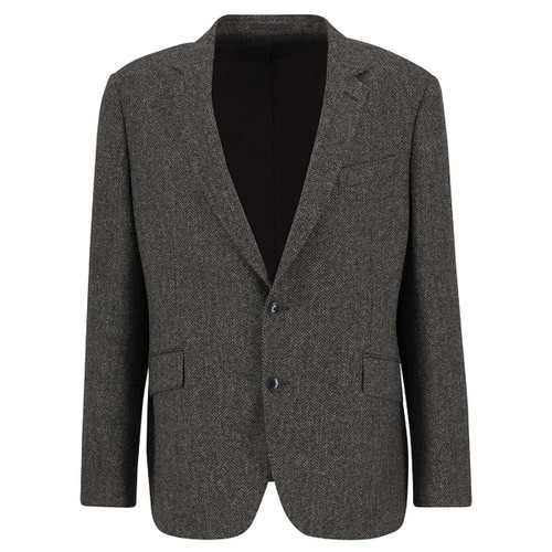 Grey Barbour Mens Firth Moons Herringbone Blazer