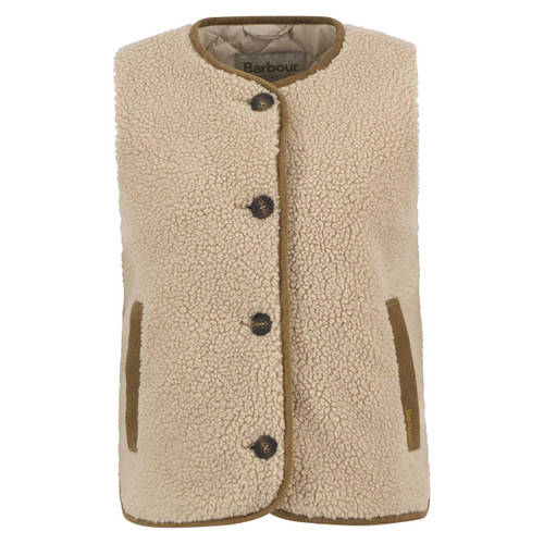 Natural Barbour Womens Luciana Fleece Gilet