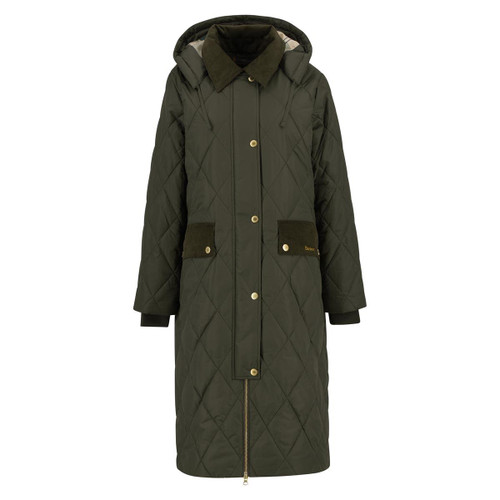 Olive/Ancient Tartan Barbour Womens Meredith Quilted Jacket