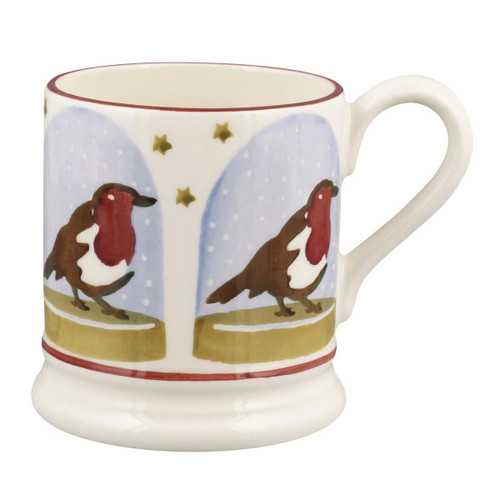 Emma Bridgewater Robin Snow Globe 1/2 Pint Mug