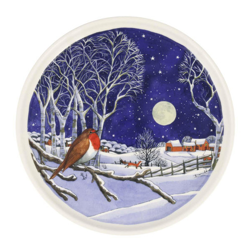 Emma Bridgewater Midnight Robin Flat Serving Plate