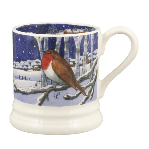 Emma Bridgewater Midnight Robin 1/2 Pint Mug