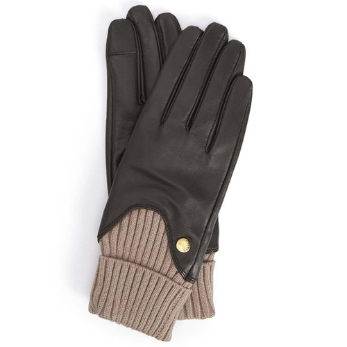 Brown/Camel Barbour Womens Deanna Leather Gloves Brown/Camel Barbour Womens Deanna Leather Gloves