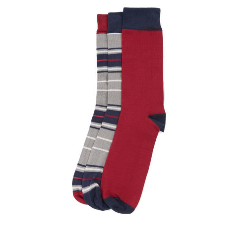 Blue Granite Barbour Mens Tartan Socks Gift Box