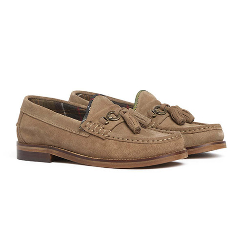 Taupe Suede Barbour Womens Jen Loafer