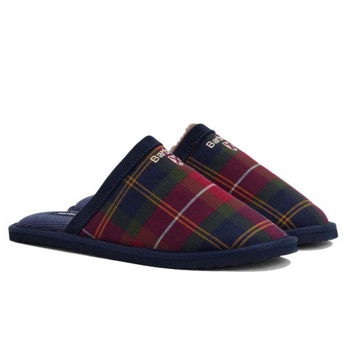 Barbour Mens Everitt Tartan Mule Slipper