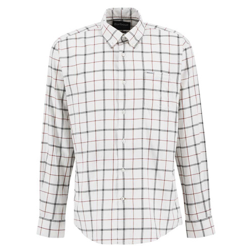 Fired Brick Barbour Mens Deepfell Regular Tattersal Shirt