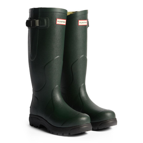 Dark Olive/Black Hunter Balmoral MKII Side Adjustable Wellington Boot