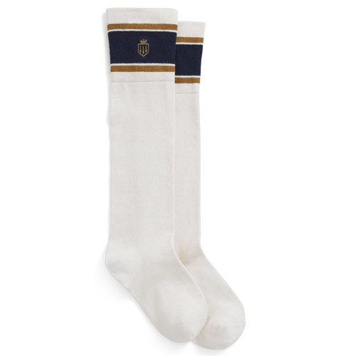 White/Navy/Gold Fairfax & Favor Womens Signature Knee High Socks White/Navy/Gold Fairfax & Favor Womens Signature Knee High Socks