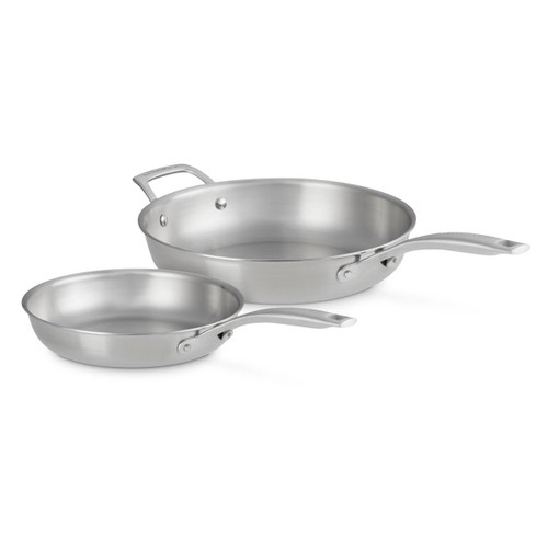 Le Creuset Essential 3-ply Stainless Steel 2-piece Frying Pan Set