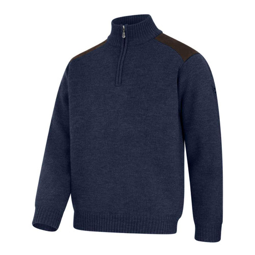 Storm Blue Marl Hoggs Of Fife Mens Hebrides II 1/4 Zip Windproof Pullover Storm Blue Marl Hoggs Of Fife Mens Hebrides II 1/4 Zip Windproof Pullover