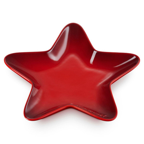 Cerise Le Creuset Stoneware Star Plate 20cm Cerise Le Creuset Stoneware Star Plate 20cm