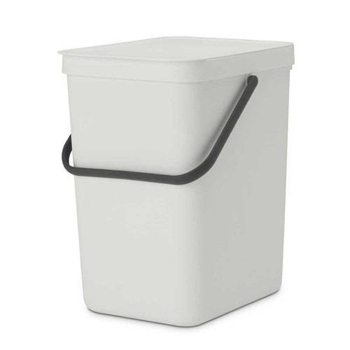 Light Grey Brabantia Sort & Go Waste Bin 25 Litre