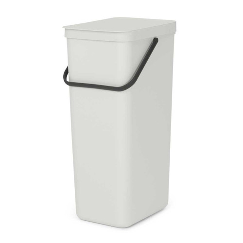 Light Grey Brabantia Sort & Go Waste Bin 40 Litre