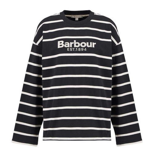 Dark Navy/Ecru Stripe Barbour Womens Maeve Top