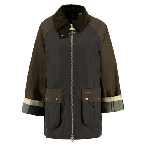 Archive Olive/Beech/Ancient Tartan Barbour Womens Kettlewell Wax Jacket