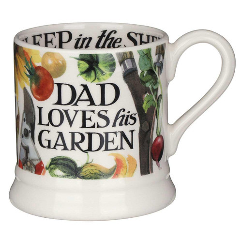 Emma Bridgewater Dad Loves His Garden Half Pint Mug