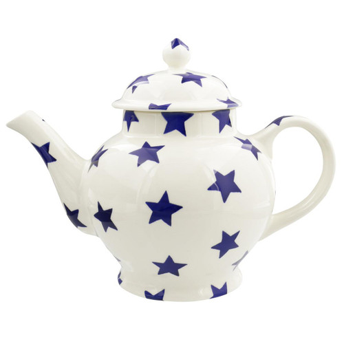 Emma Bridgewater Blue Star 4 Mug Teapot