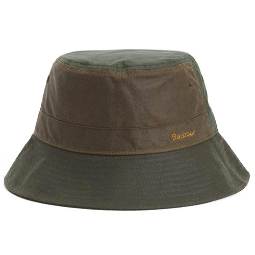 Green Barbour Womens Brackley Wax Bucket Hat