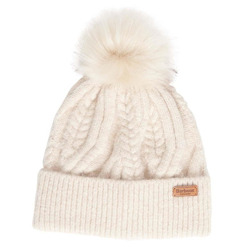 Barbour Womens Elsdon Beanie Hat cream