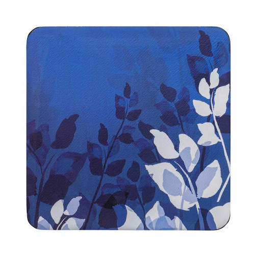 Denby Colours Blue Foliage Set of 6 Coasters