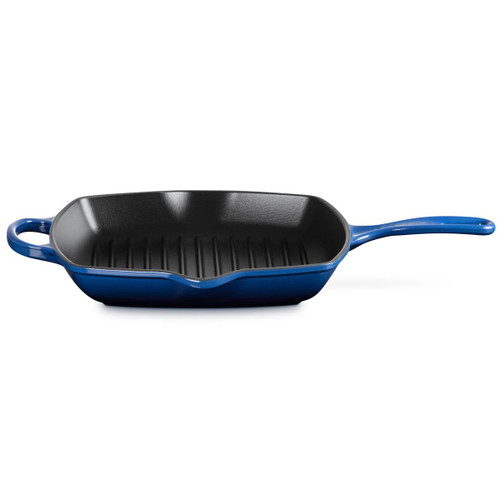 Le Creuset Signature Cast Iron Square Grillit 26cm Lapis