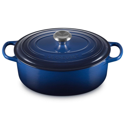 Le Creuset Signature Cast Iron Oval Casserole 29cm Lapis
