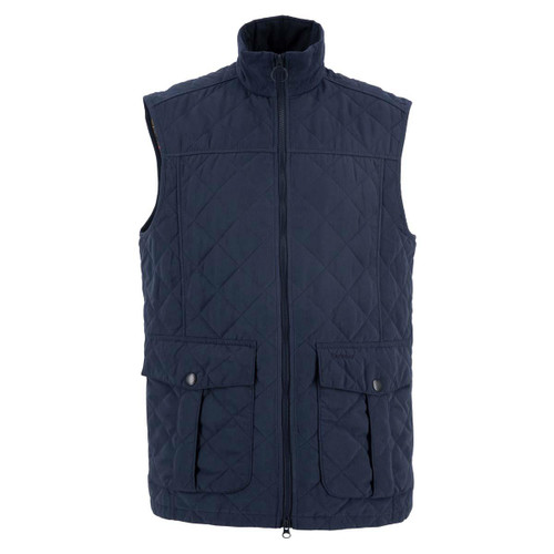 Navy Barbour Mens Sander Quilted Gilet
