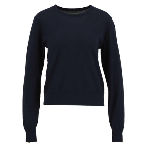 Navy Barbour Womens Clover Knitted Jumper