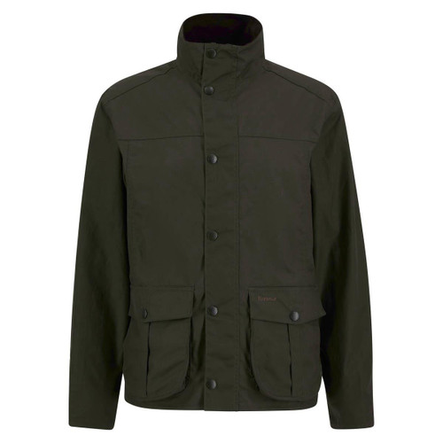Olive Barbour Mens Sander Wax Jacket