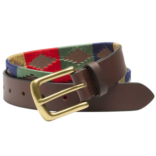 Brown/Sand/Green/Navy/Red Ibex Mens 30040 Polo Belt 35mm