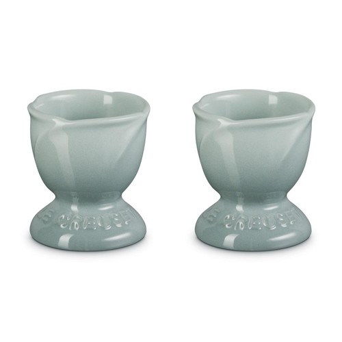Le Creuset Stoneware Set of 2 Egg Cups La Jardin Collection Seasalt