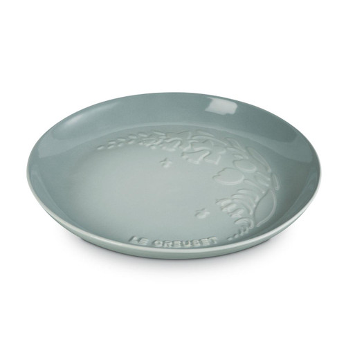  Le Creuset Stoneware Plate La Jardin Collection Sea salt