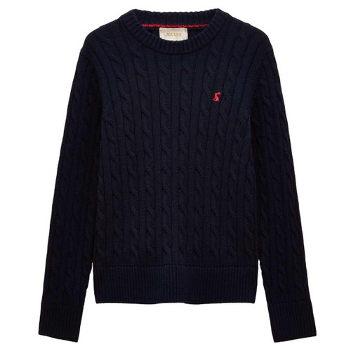 Navy Joules Womens Cotton Crew Neck Jumper