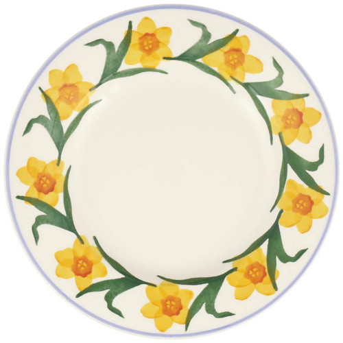 Emma Bridgewater Windblown Daffodils Medium 8.5 Inch Dinner Plate
