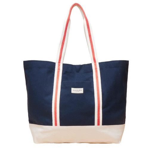 Navy Joules Womens Promenade Canvas Tote Bag