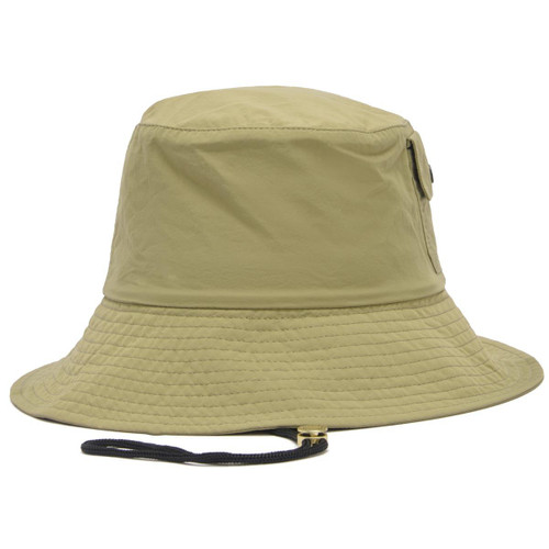 Bleached Olive Barbour Rowane Showerproof Bucket Hat