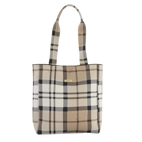 Rosewood Tartan Barbour Layla Tartan Shopper Bag