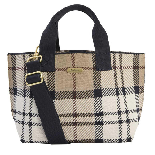 Rosewood Tartan Barbour Layla Tartan Mini Tote Bag